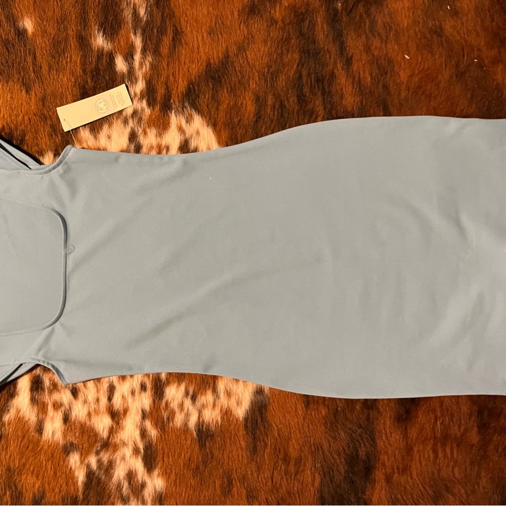 No Boundaries Gray Midi Dress